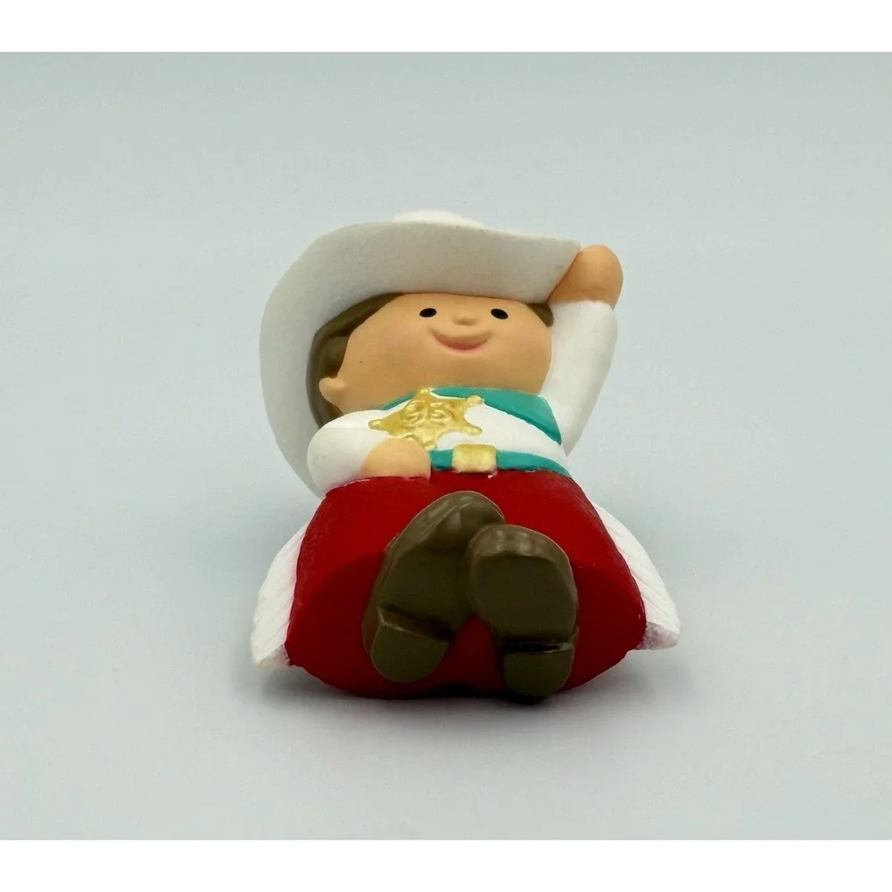 1993 Hallmark Keepsake Ornament Nephew Cowboy Sheriff Western Christmas Vintage
